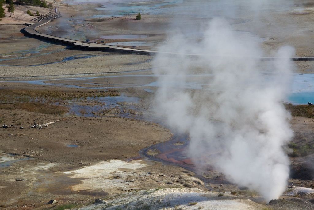 Yellowstone Black Growler Steam Vent Norris Geyser Basin July 2011 ...