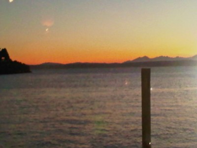 sunset over Puget Sound