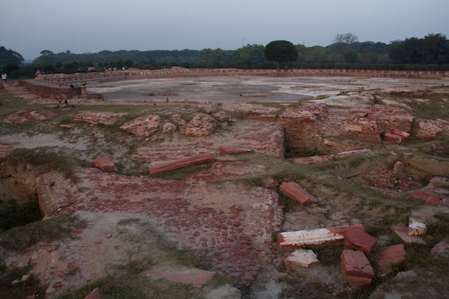 Taj Mahal Mehtab Bagh foundations Agra Dec 2015