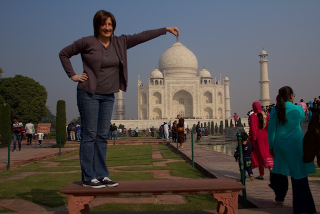 Taj Mahal goofy Beth Agra Dec 2015